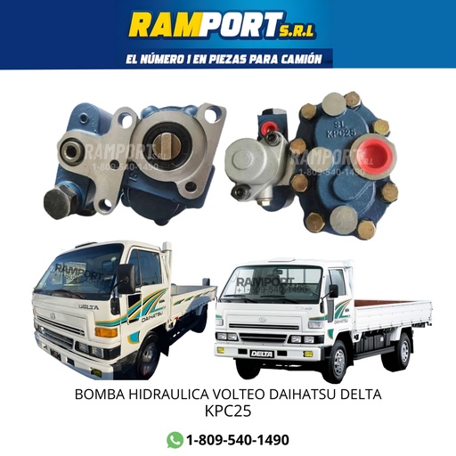 [RAKPC25] BOMBA HIDRAULICA DELTA VOLTEO 
ESTE PRODUCTO NO TIENE GARANTIA