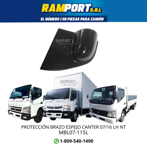 [MBL07-115L] COVER BRAZO/E CANTER 07/16 LH NT