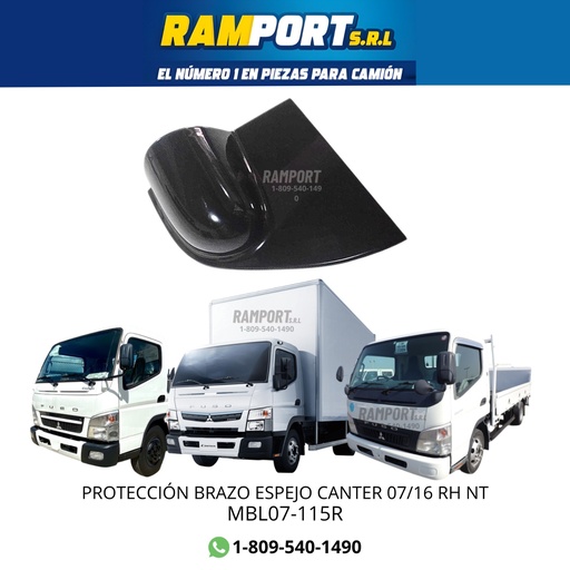 [MBL07-115R] COVER BRAZO/E CANTER 07/16 RH NT