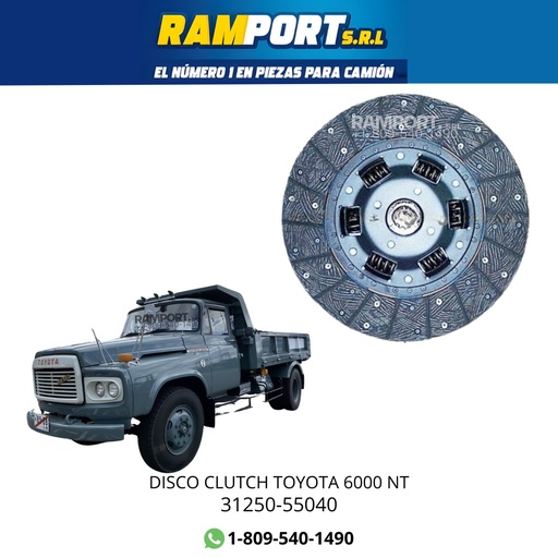 [31250-55040] DISCO CLUTCH TOYOTA 6000 NT