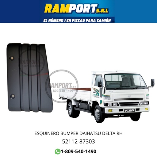 [52112-87380] ESQUINA PARACHOQUE DELTA NEGRO RH 