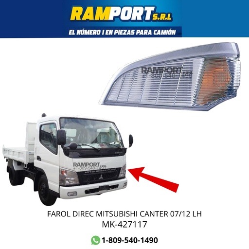 [MK-427117] FAROL DIREC MITSUBISHI CANTER 07/12 LH