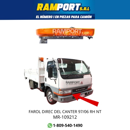 [MR-109212] FAROL DIREC DEL CANTER 97/06 RH 