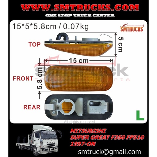 [MBM94-721R] FAROL LATERAL  FK615/17 FM657 RH