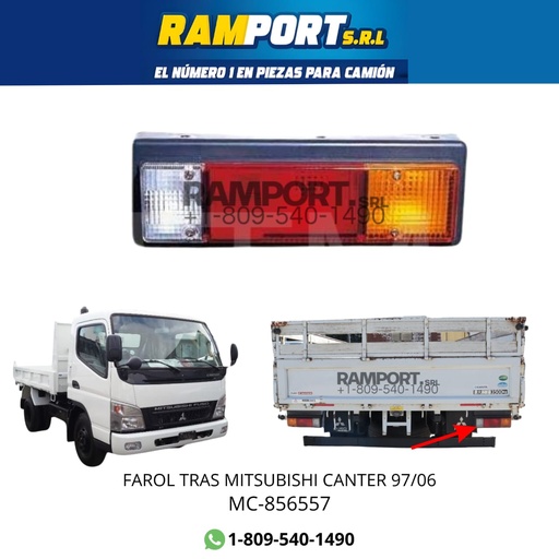 [MC-856557] FAROL TRAS CANTER 97/06 PEQ