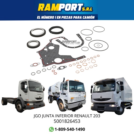 [5001826453] JGO JUNTA INFERIOR RENAULT 203 *