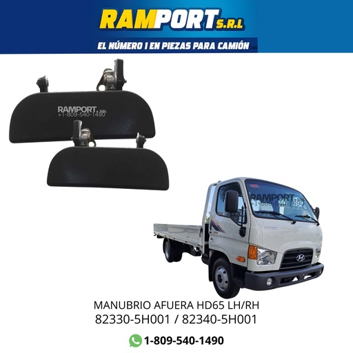 [82340-5H001] MANUBRIO HYUNDAI HD65 RH AFUERA