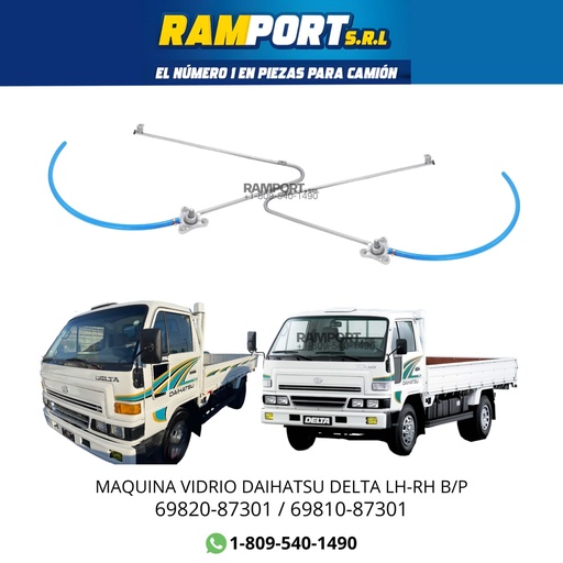 [69820-87301] MAQUINA VIDRIO DELTA LH B/P 4