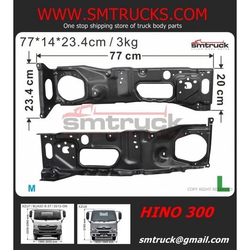 [HNL12-211L] BASE P/B  HINO HN300 2013 LH