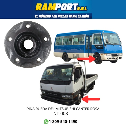 [NT-003      ] CUBO RUEDA DEL CANTER ROSA -4