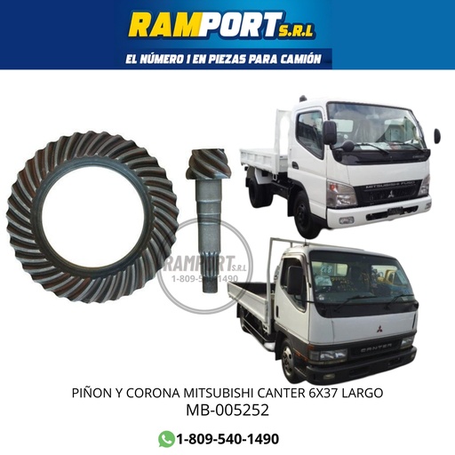[MB-005252] PIÑON Y CORONA CANTER 6X37 PS100 