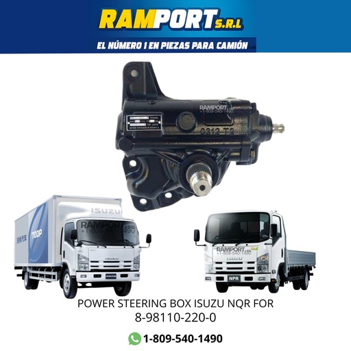 [8-98110-220-0] POWER STEERING BOX ISUZU NQR FOR H