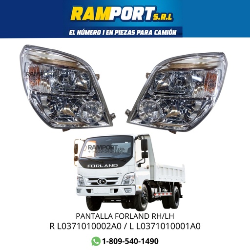 [L L0371010001A0] PANTALLA FORLAND LH