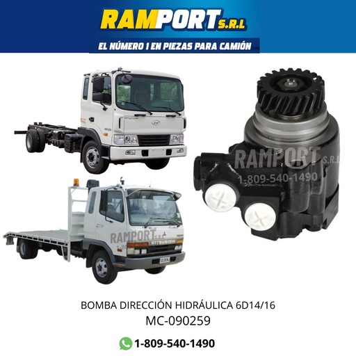 [MC-090259] BOMBA DIRECCIÓN HIDRÁULICA 6D14/16