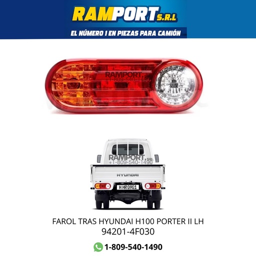 [92401-4F030] FAROL TRAS HYUNDAI H100 PORTER II LH