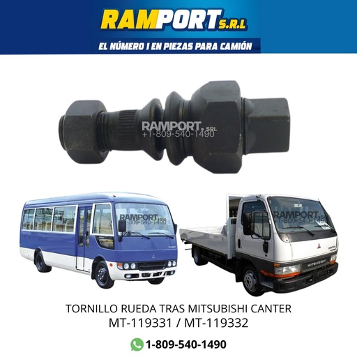 [MT-119332] TORNILLO RUEDA TRAS CANTER RH