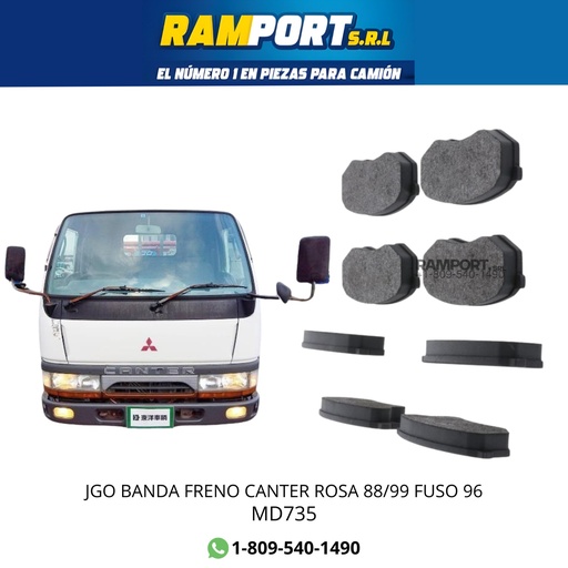 [MD735 NT] BANDA DISCO CANTER ROSA 88/99 