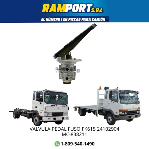 [MC-838211] VALVULA PEDAL FUSO FK615 24102904 -5