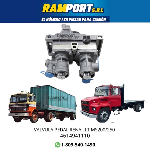 [4614941110] VALVULA PEDAL RENAULT MS200/250 *