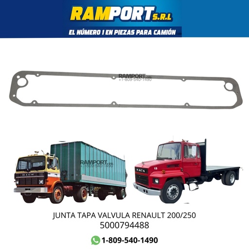 [5000794488   ] JUNTA TAPA VALVULA RENAULT 200/250 *