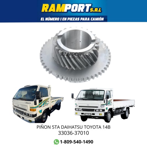 [33036-37010] PIÑON 5TA DAIHATSU TOYOTA 14B