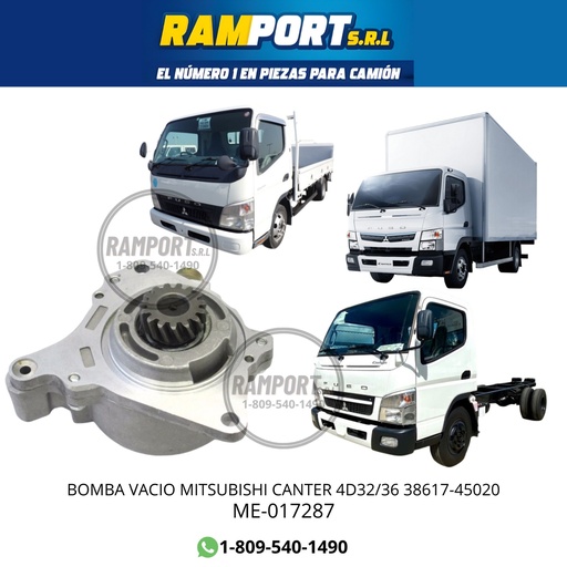 [ME-017287] BOMBA VACIO CANTER 4D32/36 38617-45020 ,