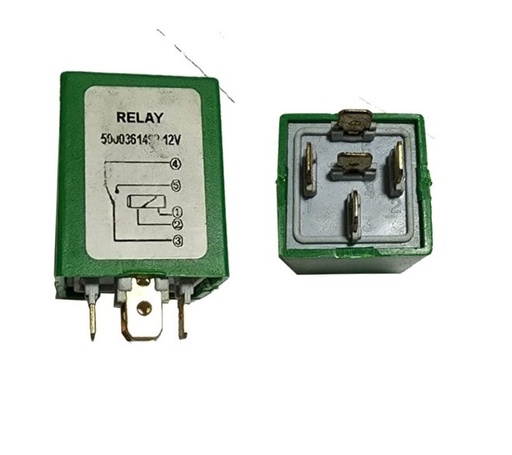 [50003614] RELAY 12V 5 PATAS T/EUR VERDE