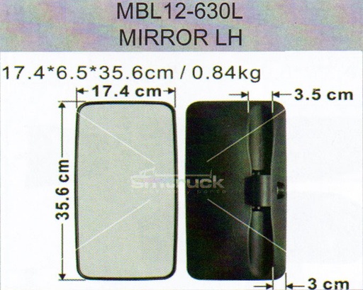 [MBL12-630L] ESPEJO FUSO 12/22 LH YY-394 TW