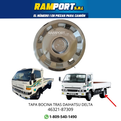 [46321-87309] TAPA BOCINA TRAS DAIHATSU DELTA D046-033