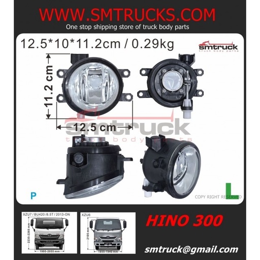 [212-2093L] FOG LAMP HINO 300 C/A 8.5T LH