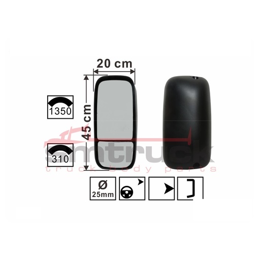 [YY-354ML] ESPEJO HINO 300 C/A 6.5T LH