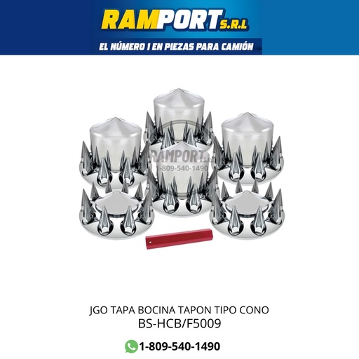 [BS-HCB/F5009] JGO TAPA BOCINA TAPON TIPO CONO