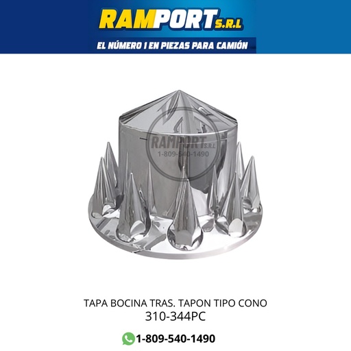 [310-344PC] TAPA BOCINA TRAS TAPON TIPO CONO
