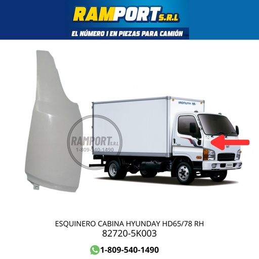 [82720-5K003] PANEL DE ESQUINA HYUNDAI HD65/78 RH