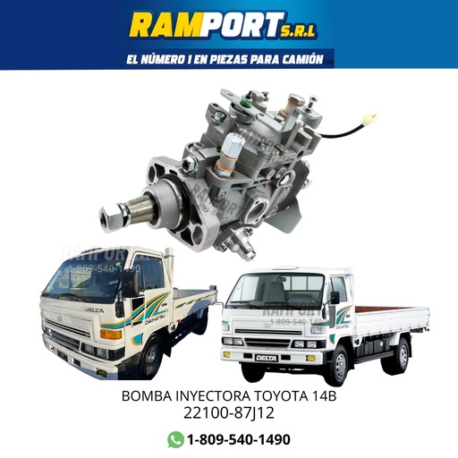 [22100-87J12] BOMBA INYECTORA TOYOTA 14B