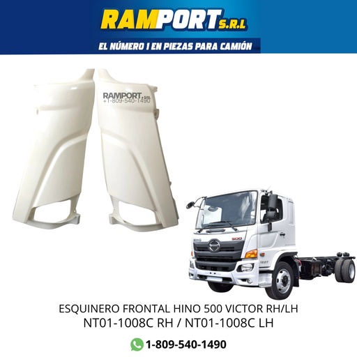 [NT01-1008C LH] PANEL DE ESQUINA FLONTAL HINO 500 VÍCTOR LH