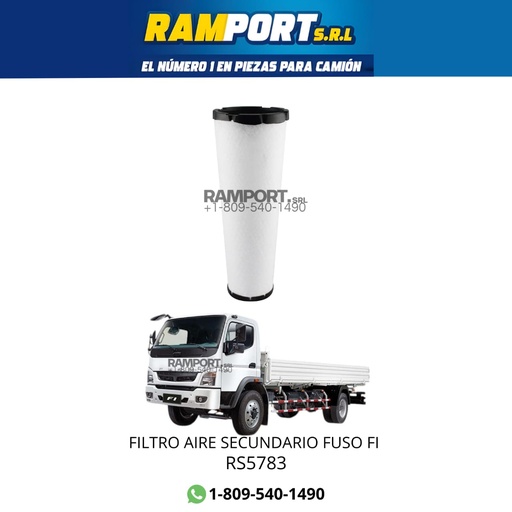 [RS5783] FILTRO AIRE FUSO FI SECUNDARIO
