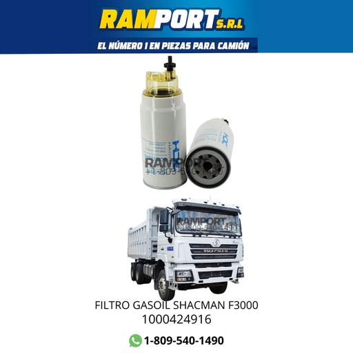 [1000424916] FILTRO GASOIL SHACMAN F3000 5  