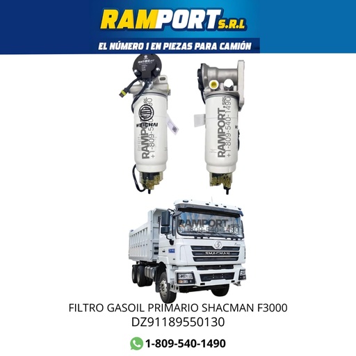 [DZ91189550130] FILTRO GASOIL PRIMARIO SHACMAN F3000 -5   