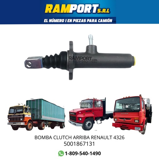 [T-KG2397.1.19] BOMBA CLUTCH ARRIBA RENAULT 4326 * 4