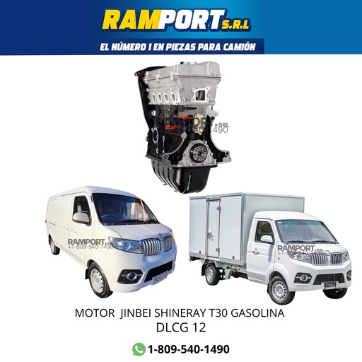 [DLCG 14] MOTOR SHINERAY T30 1.3JINBEI GASOLINA -4 